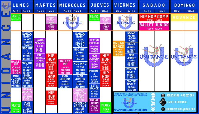 Escuela de baile Unidance: ¡siente la música y baila!